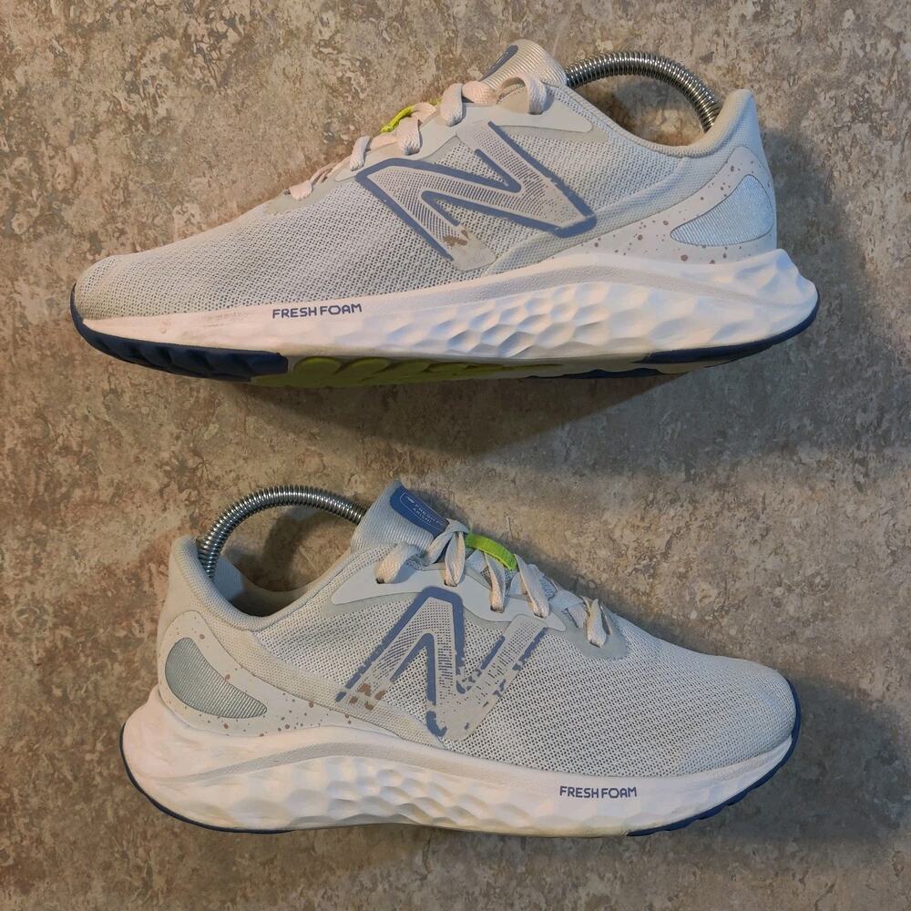 New Balance White and Blue Athletic Shoes